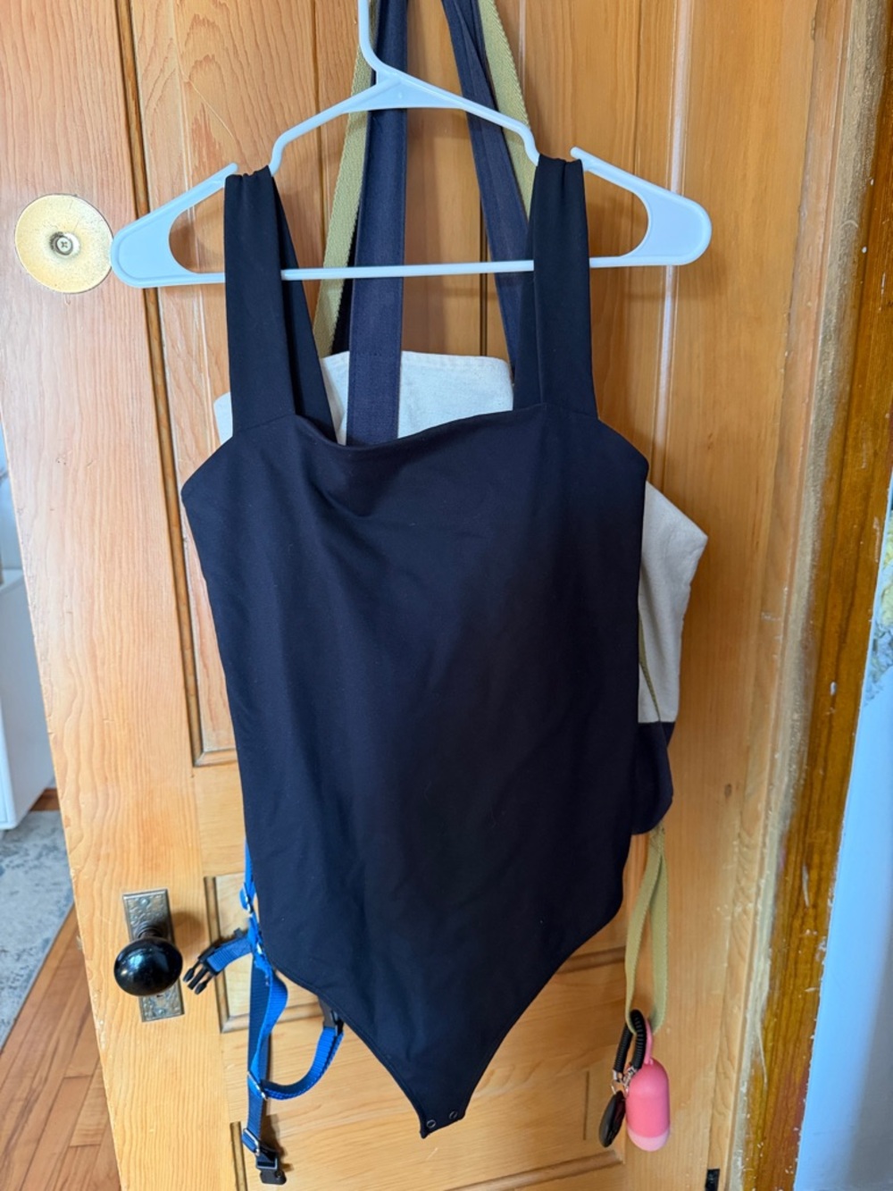 Abercrombie & Fitch Black Square-Neck Bodysuit
